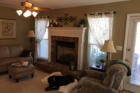 After Window Drapery